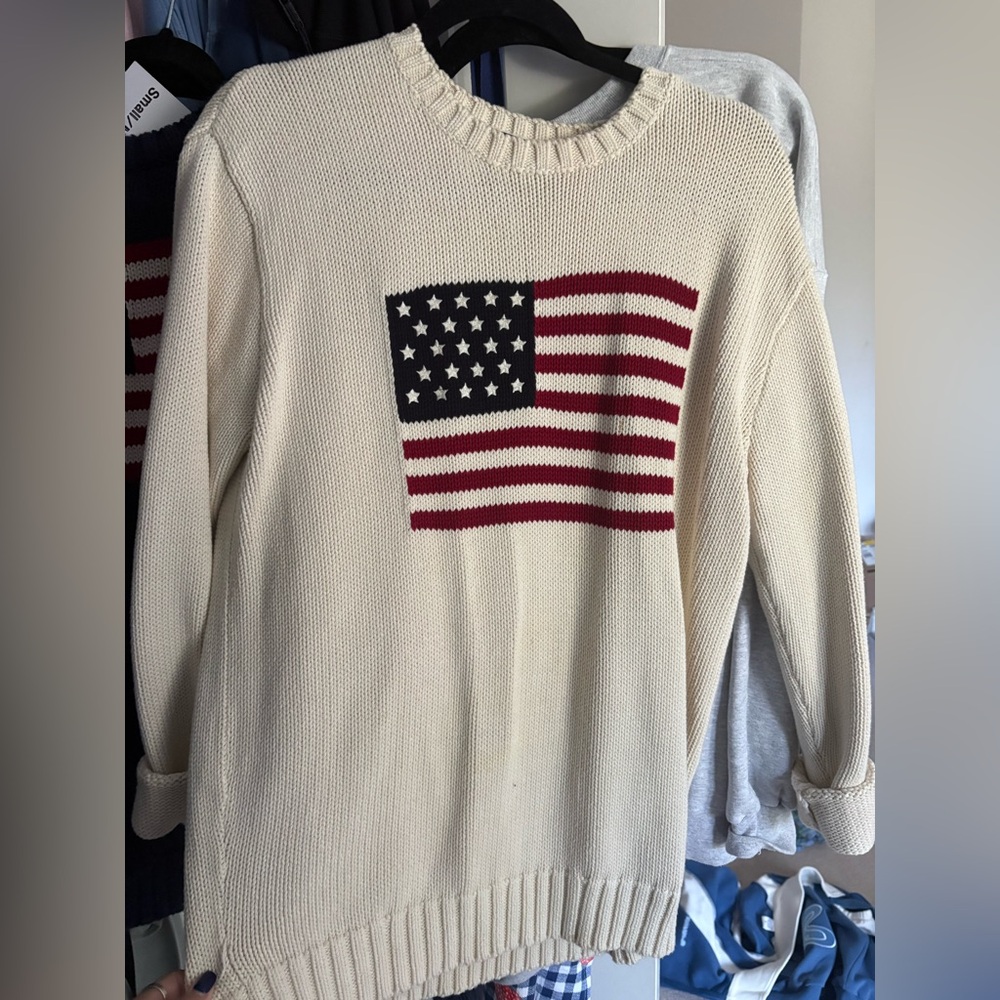 brandy melville nico flag sweater
